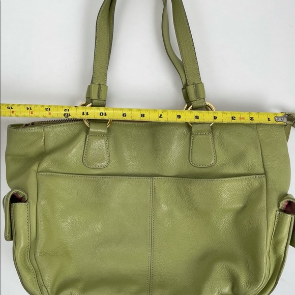 Sigrid Olsen Leather Shoulder Bag in Light Green - Picture 6 of 16